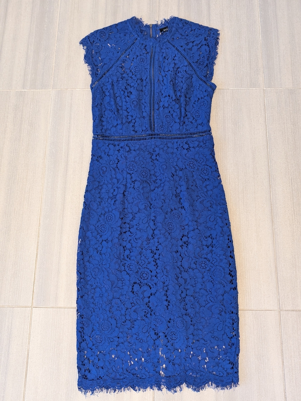 Bardot Cobalt Blue Lace Midi Dress
